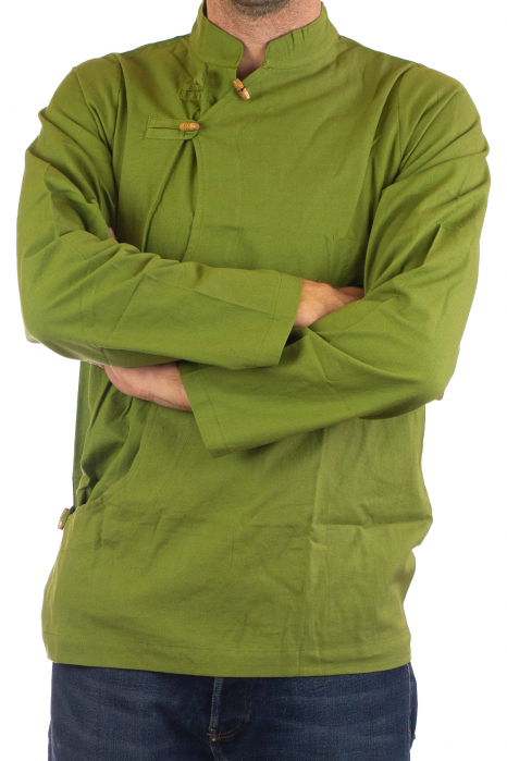 Camasa cu maneca lunga - Side Cut - Verde [3]