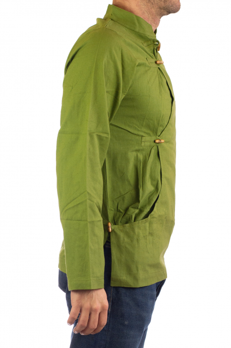 Camasa cu maneca lunga - Side Cut - Verde [4]