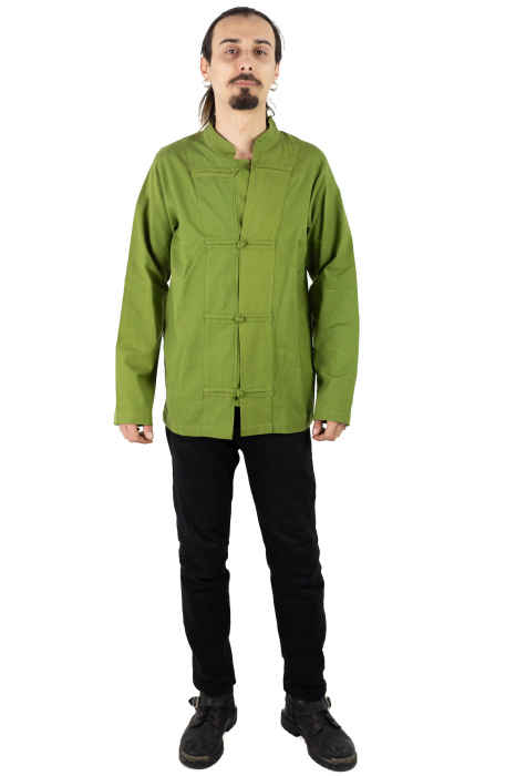 Camasa cu nod chinezesc - Chinese knot shirt - Turcoaz [2]