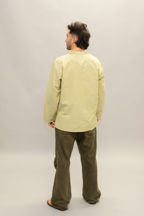 Cămașă din bumbac Relaxed Fit - Sage [4]
