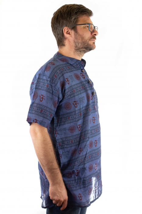 Camasa lejera de bumbac full print - OM [2]