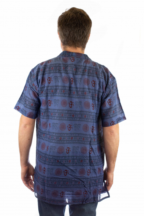 Camasa lejera de bumbac full print - OM [3]