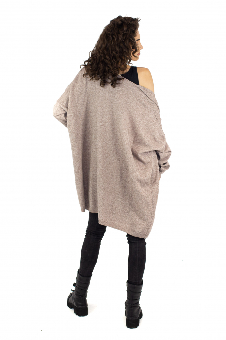 Cardigan basic intr-o culoare - Bej 21N41BX [4]