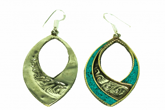 Cercei mari silver - Art nouveau E64 [2]