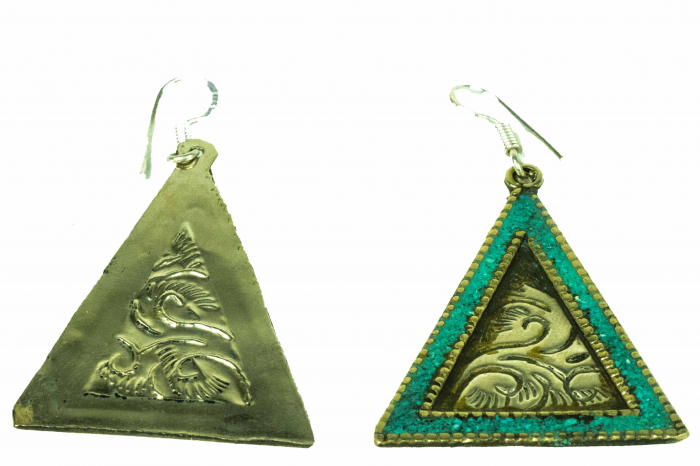 Cercei medii triangle - Art nouveau E71 [2]