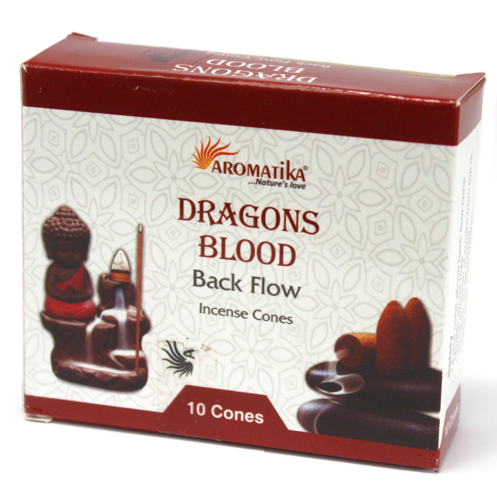 Conuri (10buc) Parfumate Aromatice „Fum Curgător” –  Sânge de Dragon [1]