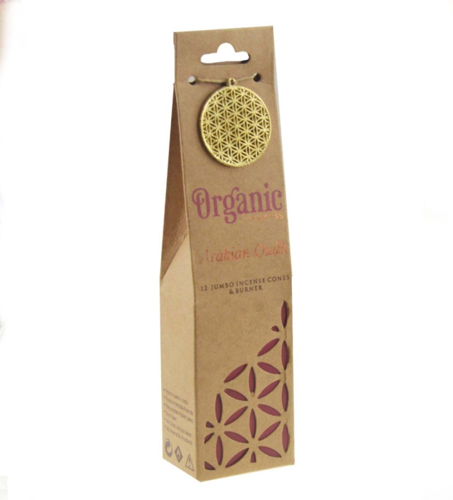 Conuri Parfumate  Organic Arabian Oudh + suport ceramic – Song of India [2]