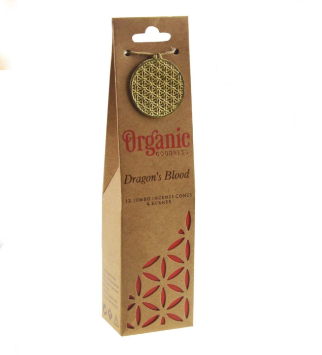Conuri Parfumate Organic Dragon's Blood + suport ceramic – Song of India [2]