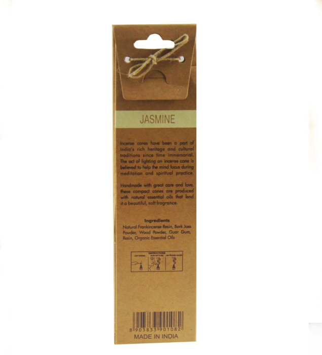 Conuri Parfumate  Organic Iasomie + suport ceramic – Song of India [3]