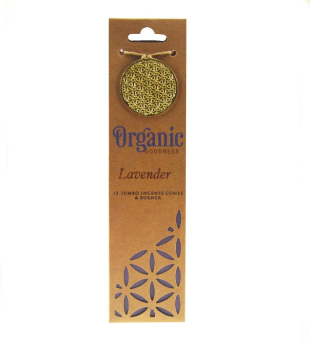 Conuri Parfumate  Organic Lavanda + suport ceramic – Song of India [4]