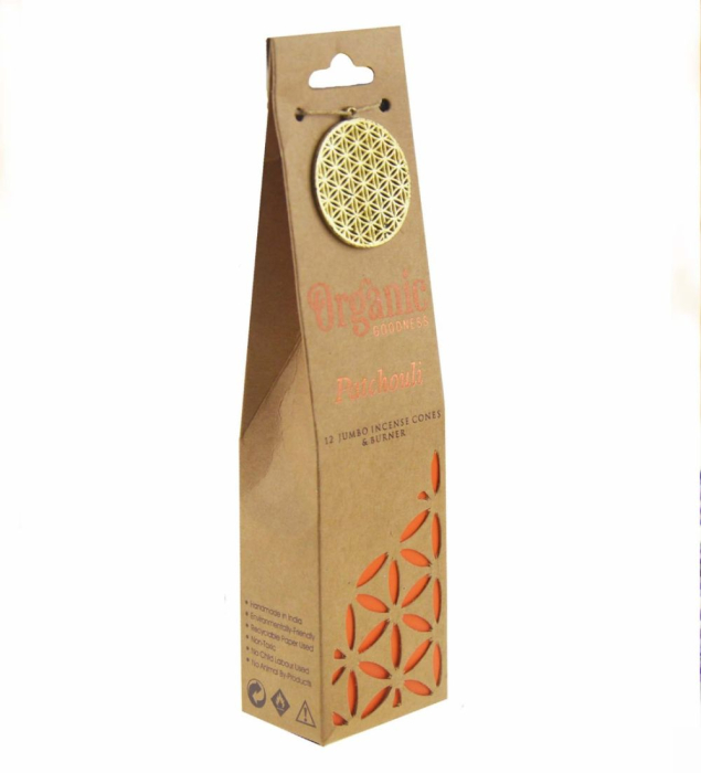 Conuri Parfumate  Organic Patchouli + suport ceramic – Song of India [2]