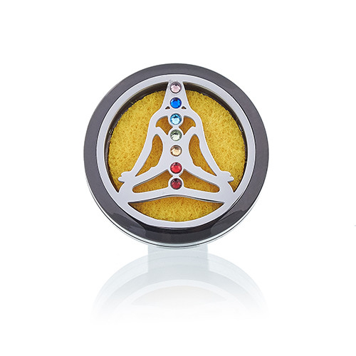 Difuzor Auto - Pewter Yoga Chakra (30 mm) [2]