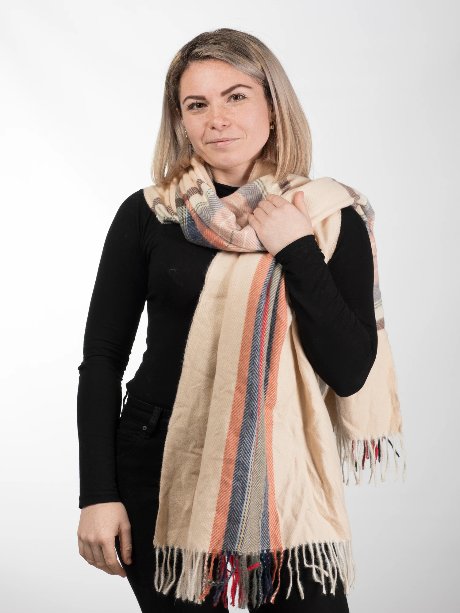 Esarfa eleganta din casmir tip sal - Model Unicat 31 [3]