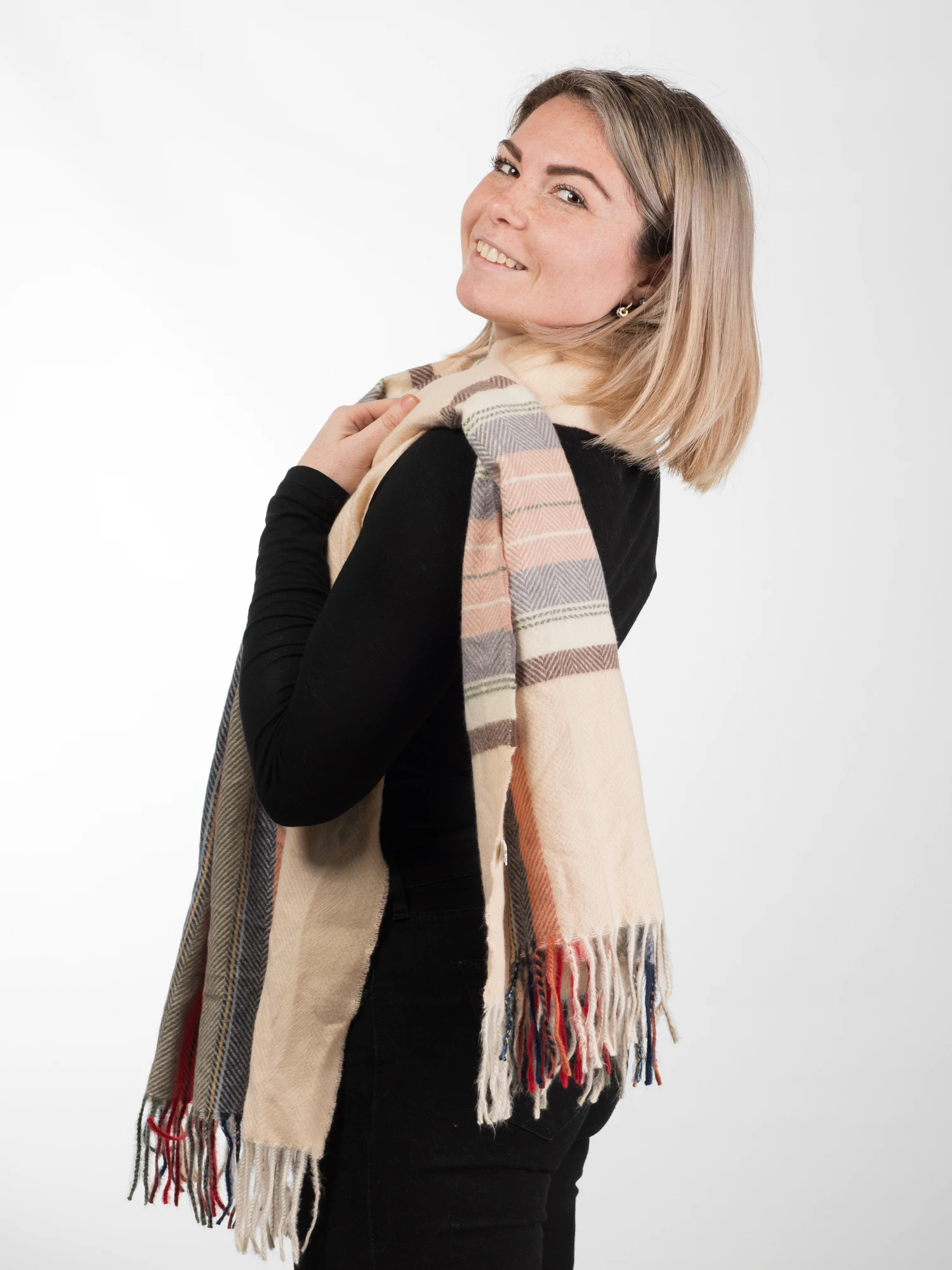 Esarfa eleganta din casmir tip sal - Model Unicat 31 [4]