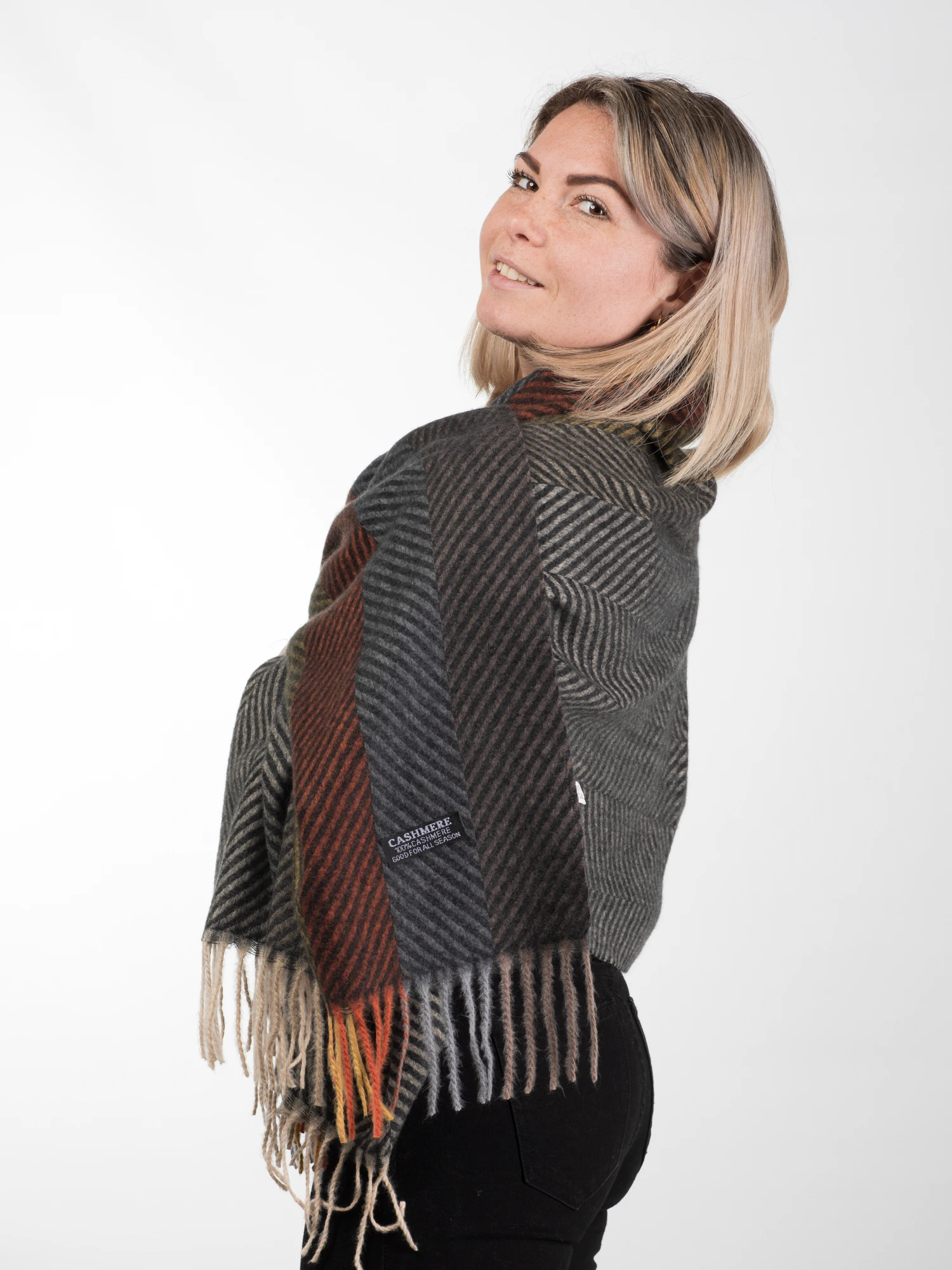 Esarfa eleganta din casmir tip sal - Model Unicat 31 [4]