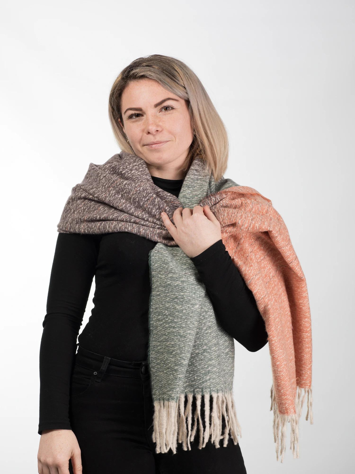 Esarfa eleganta din casmir tip sal - Model Unicat 31 [3]