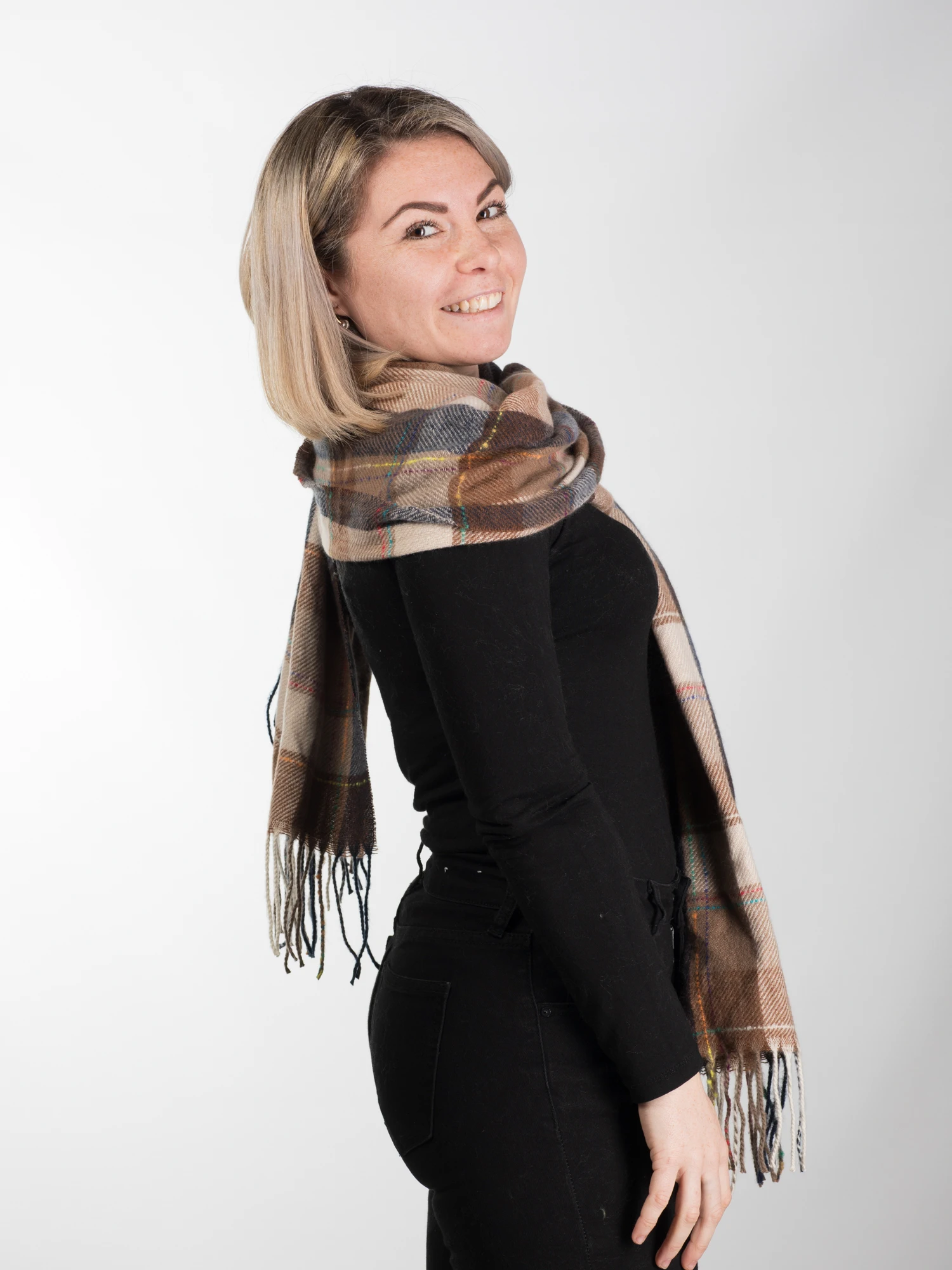 Esarfa eleganta din casmir tip sal - Model Unicat 31 [3]