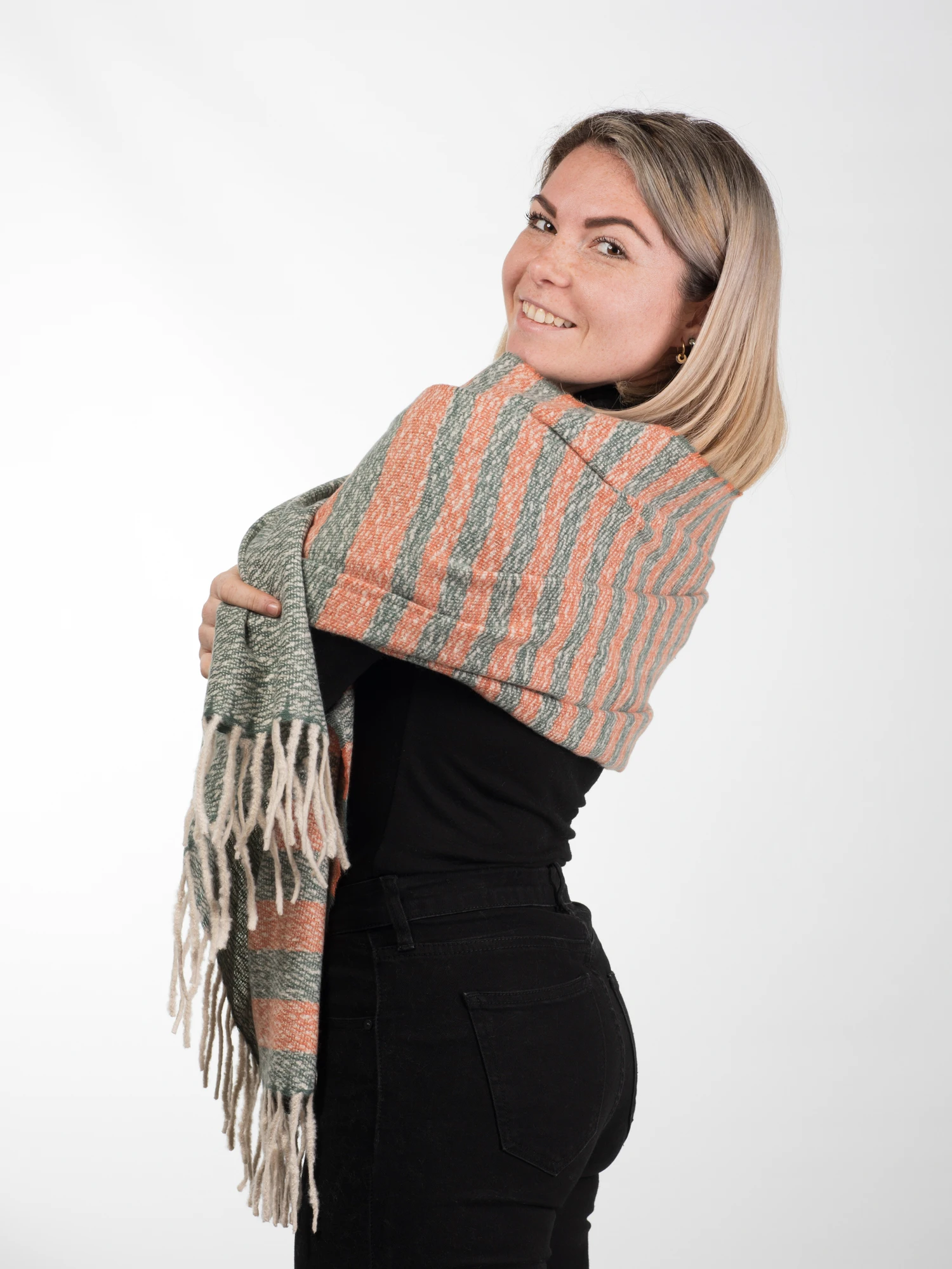 Esarfa eleganta din casmir tip sal - Model Unicat 31 [4]