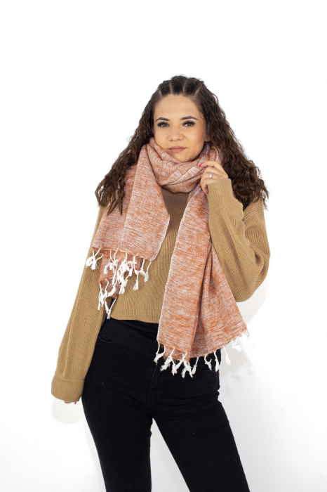 Esarfa tip sal - Roz Prafuit [2]