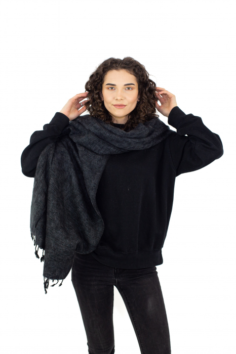 Esarfa tip sal - Negru [2]