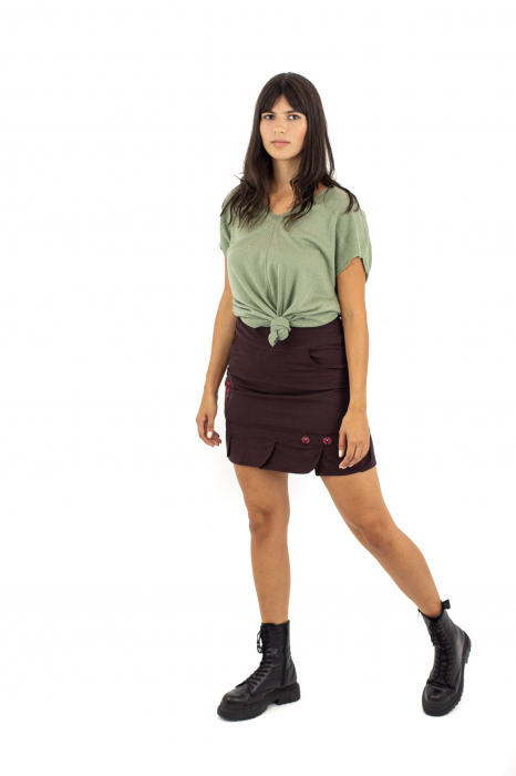 Fusta chic medie - Negru [3]