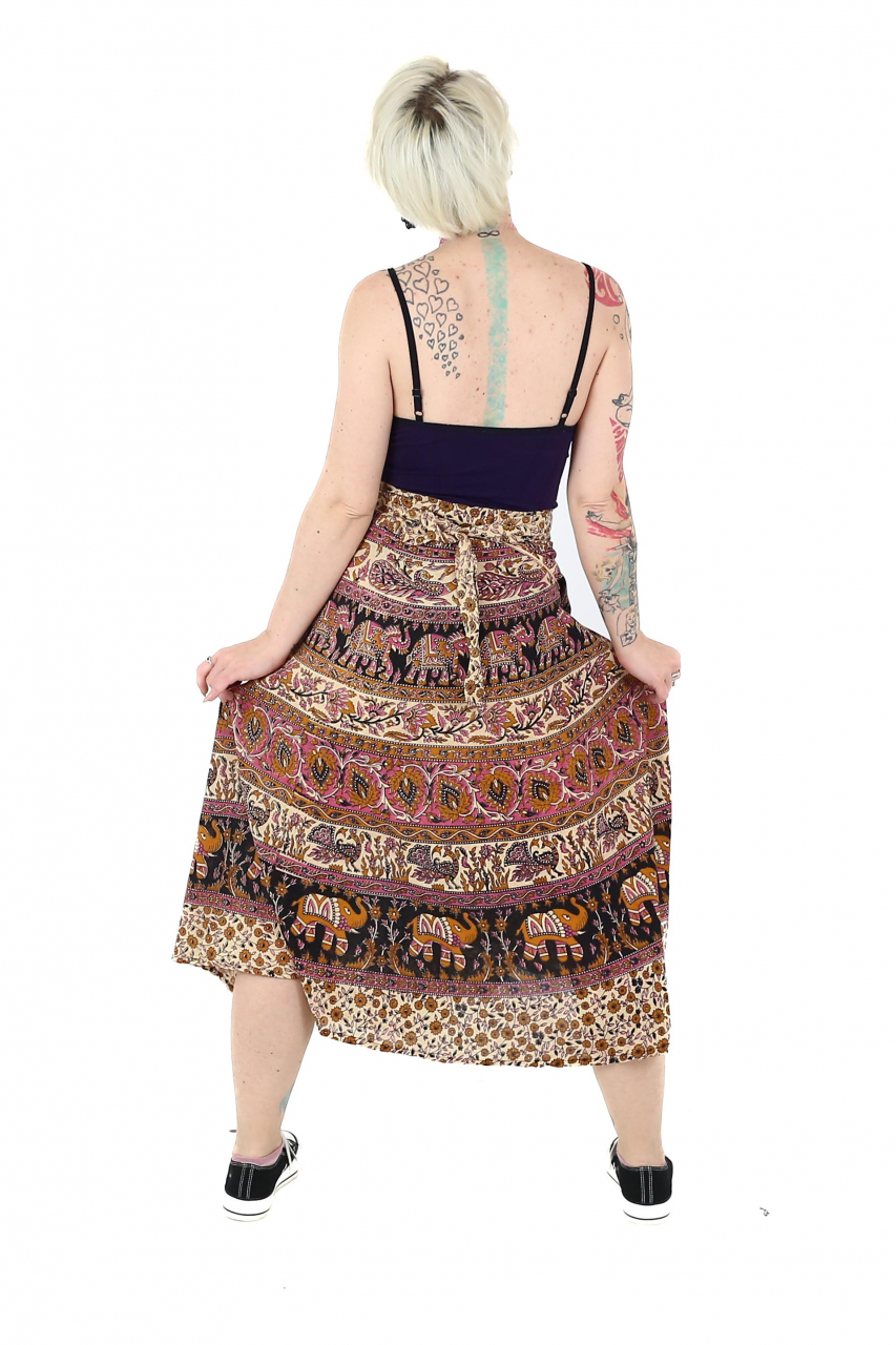 Fusta din bumbac petrecuta cu cordon - Model 4 [5]