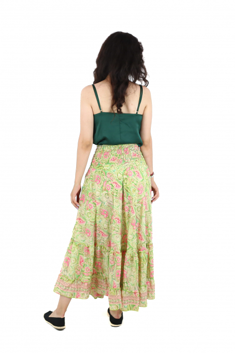 Fusta lunga cu volanase si snur in talie - Model 1 [5]