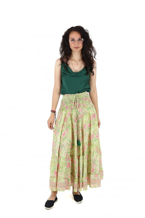 Fusta lunga cu volanase si snur in talie - Model 1 [2]