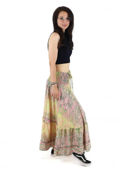 Fusta lunga cu volanase si snur in talie - Model 7 [3]