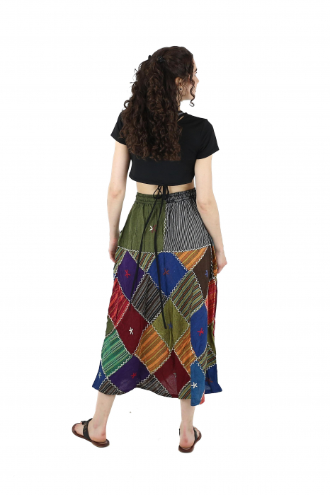 Fusta patch lunga din bumbac - Model 14 [4]