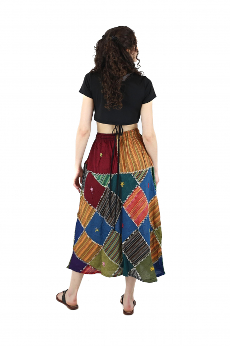 Fusta patch lunga din bumbac - Model 17 [4]