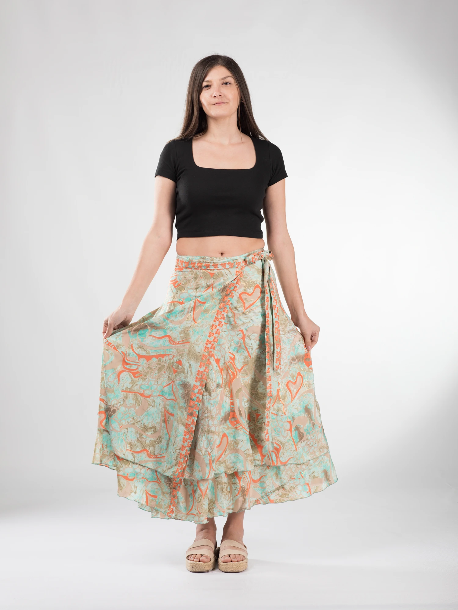 Fustă wrap din materiel fluid - Mode 2 [2]