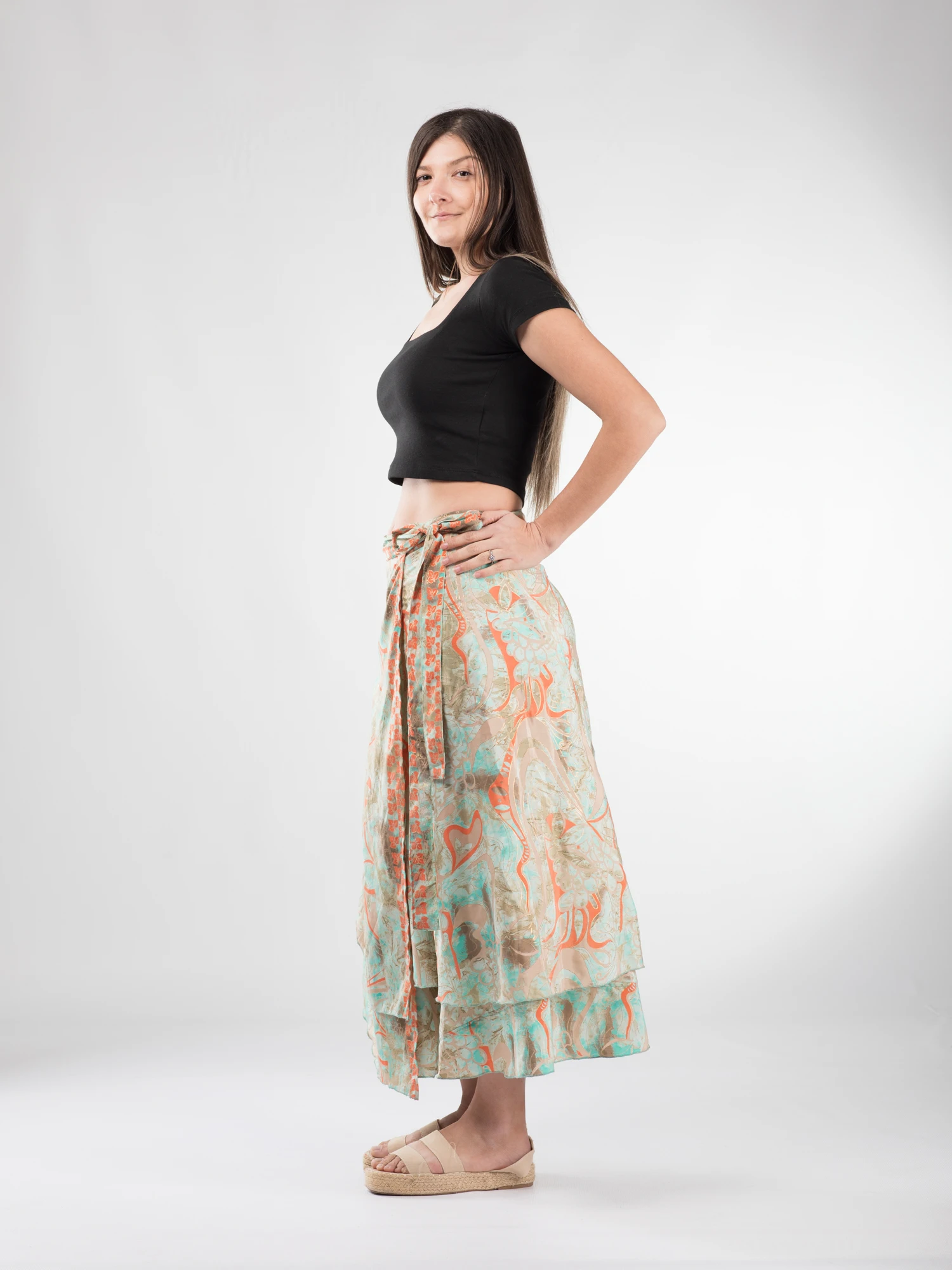 Fustă wrap din materiel fluid - Mode 2 [3]