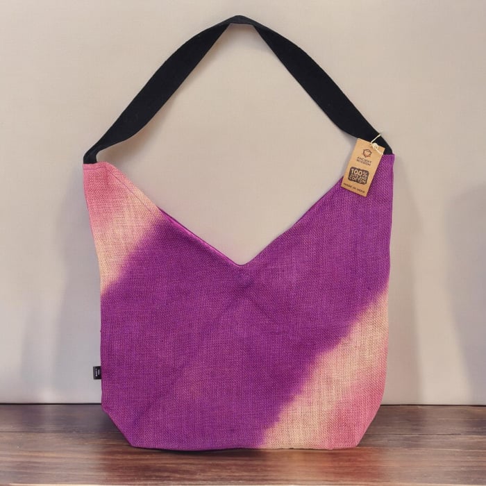 Geantă de Umăr din Amestec Moale - Fucsia [3]