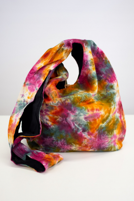 Geantă de umăr din Bumbac Tie- Dye - Culori Calde [1]