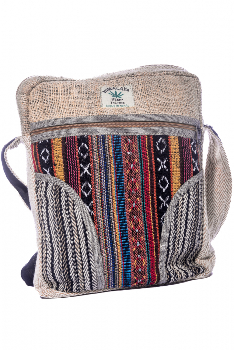 Geanta de umar din canepa si bumbac - Model 5 [2]