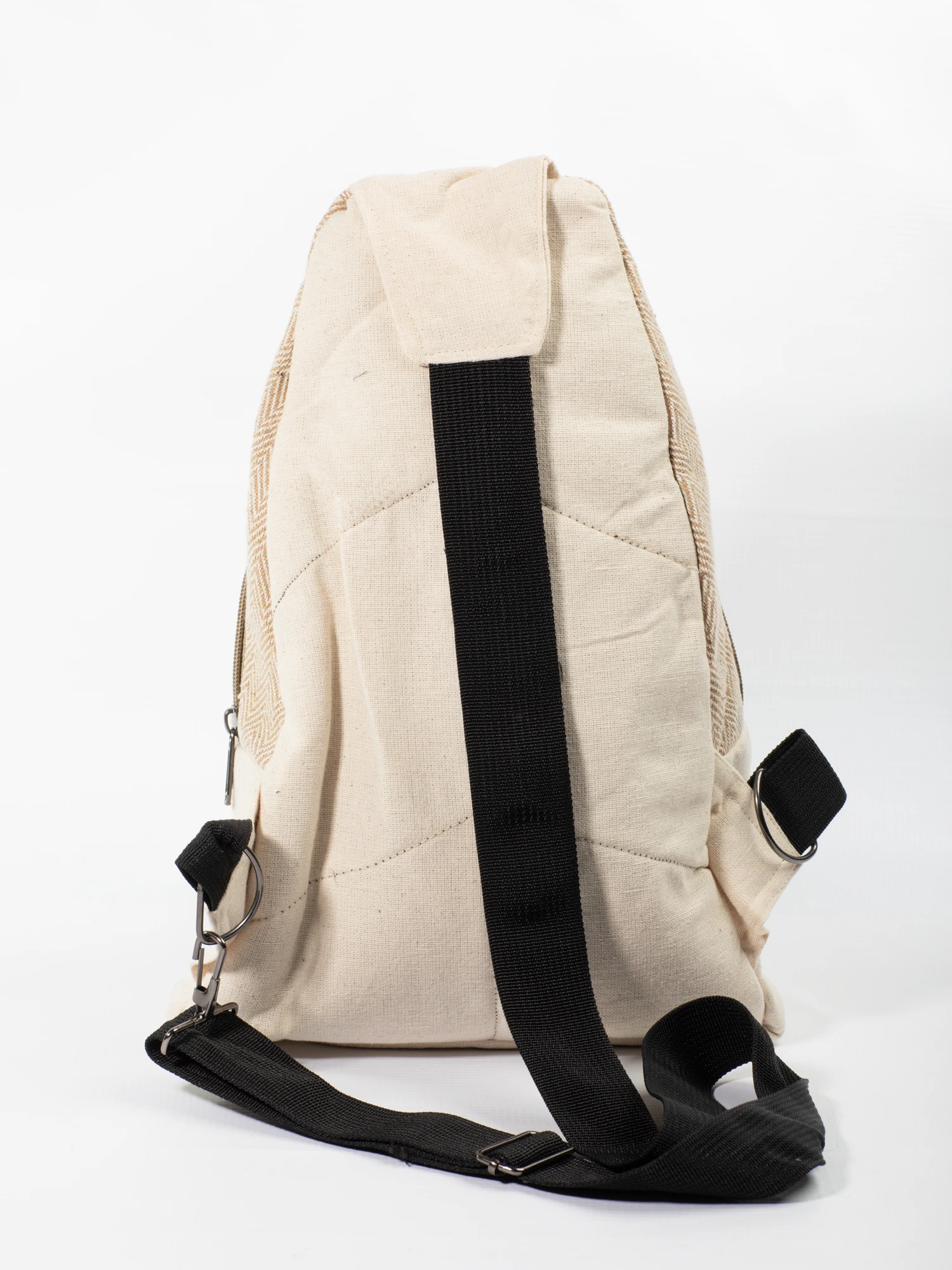 Geantă piept (crossbody) din cânepă și bumbac cu sistem de prindere reversibil [3]