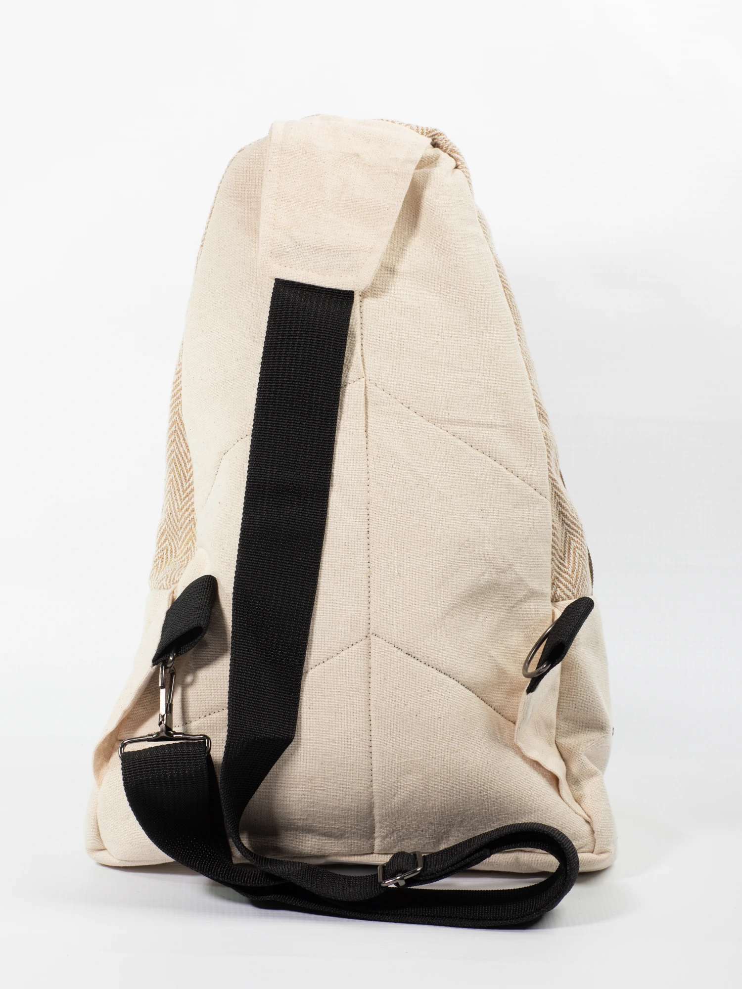 Geantă piept (crossbody) din cânepă și bumbac cu sistem de prindere reversibil - Model 2 [3]