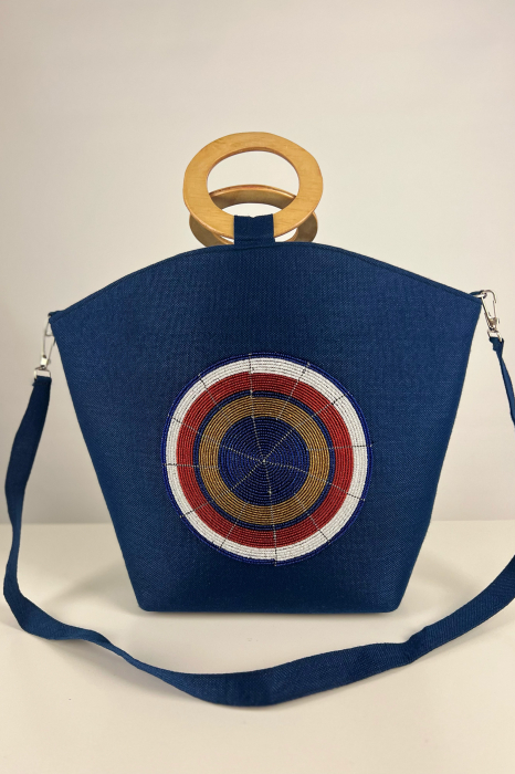 Geantă Tote - Piesă Unicat -din Sisal cu Mânere Rotunde din Lemn și Bretea Detașabilă – Artizanat African Original | [7]