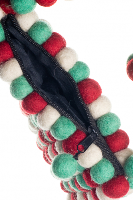 Gentuta de umar din feltru - Mint candy [3]