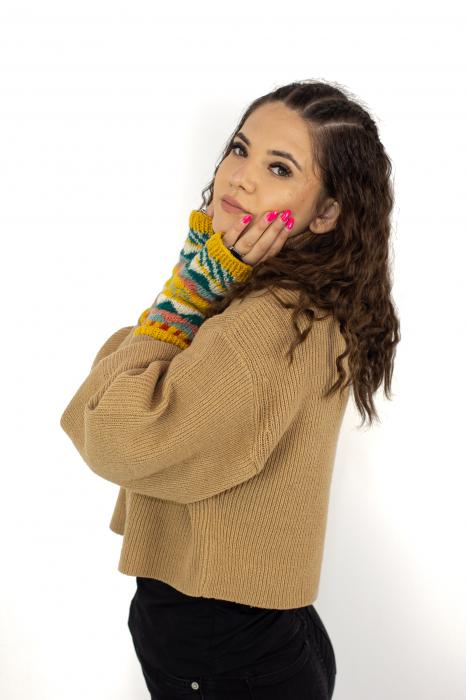 Hand warmers cu model abstract - Galben [2]