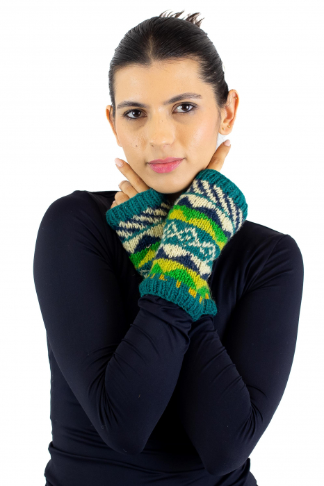 Hand warmers din lana captusite cu polar - Model 7 [2]