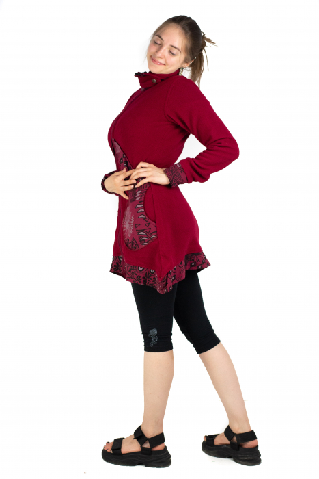 Hanorac lung visiniu - JK02 [5]