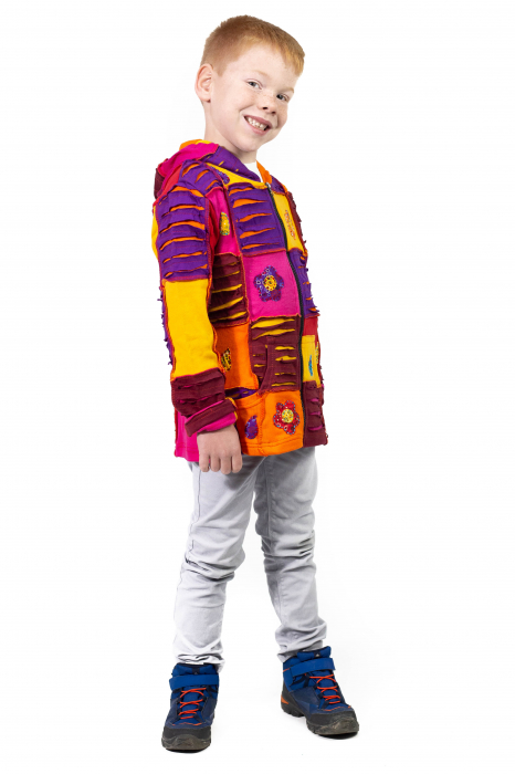 Hanorac copii cu print pictat - Multicolor [2]