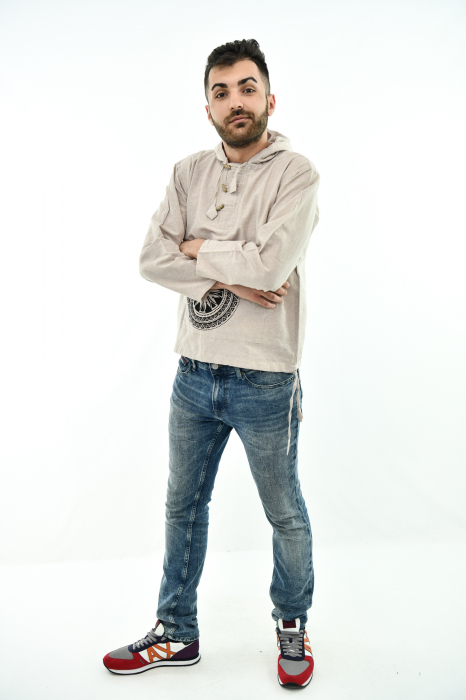 Hanorac cu print - Aztec Mandala - Verde [2]