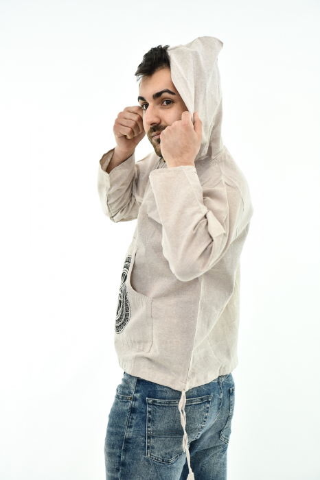 Hanorac cu print - Aztec Mandala - Verde [6]