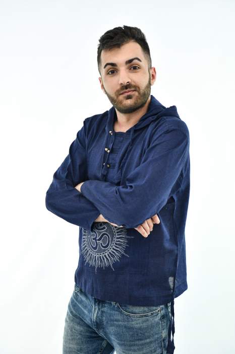 Hanorac cu print - Soare si Ohm - Bej [4]