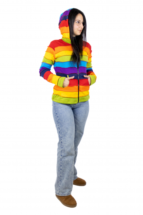 Hanorac din bumbac si polar - Rainbow [4]
