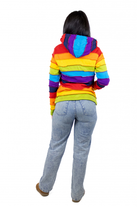 Hanorac din bumbac si polar - Rainbow [5]