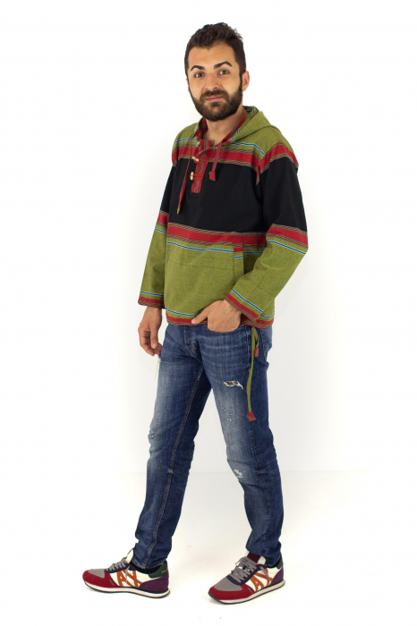 Hanorac din bumbac - strappy - Verde [4]
